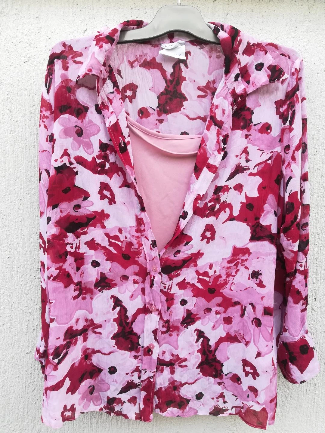 Bloemenoverhemd + Roze tanktop set maat T.L-T.46/48 – photo 12